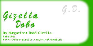 gizella dobo business card